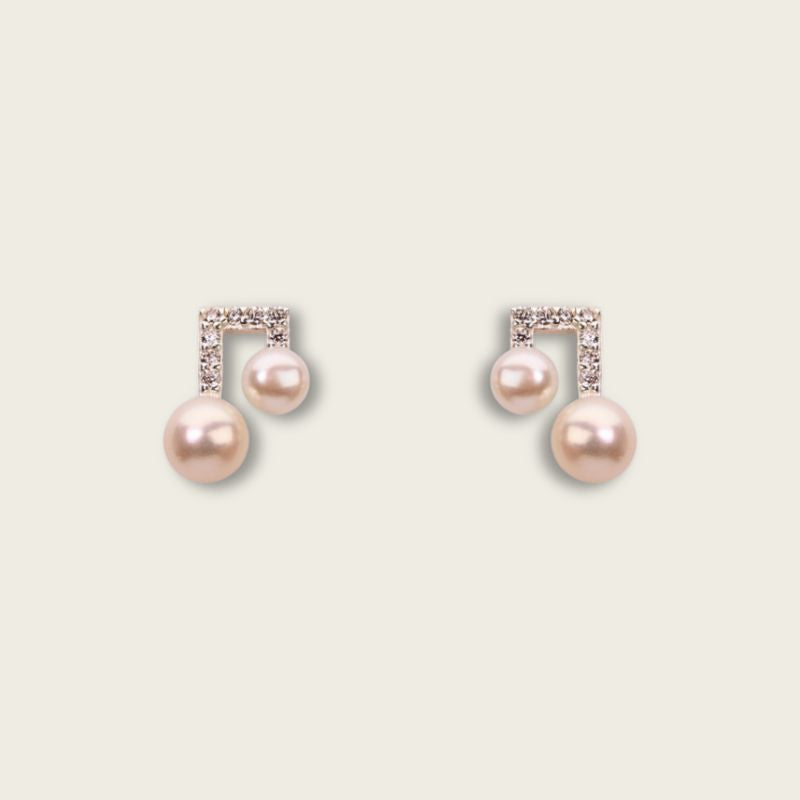Pendientes Plata Perla de Nota