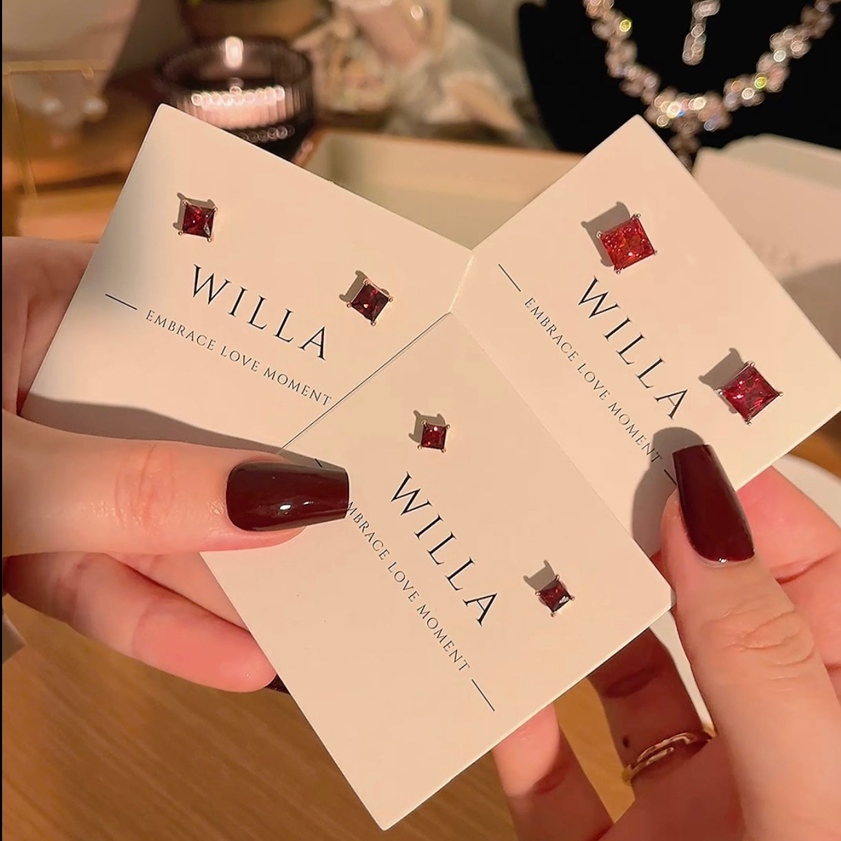 Pendientes Corazón de Ruby