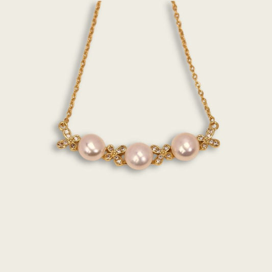 Ribbon of Butterfly Pearl Necklace